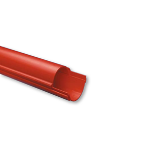 Splittrør 110mm delbare rør, røde 3 meter.